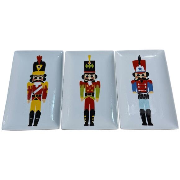 Crate&Barrel Other - Crate & Barrel Nutcracker Plates Set of 3 appetizer plates 2015 Holiday Party